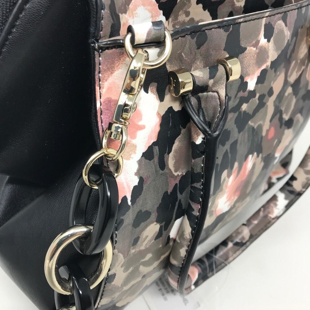 French Connection NWT Camo Floral Shoulder Bag Devin Satchel Purse - Picture 10 of 12